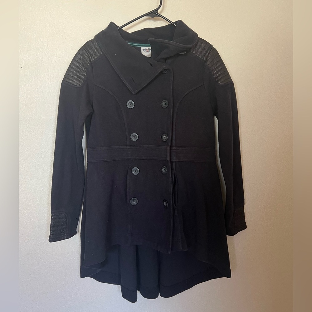Harley Davidson Black Pea Coat Size Medium